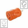 Ac Works Plug Adapter L6-20P 20A 250V Male Plug to L6-30R 30A Female Connector ADL620L630